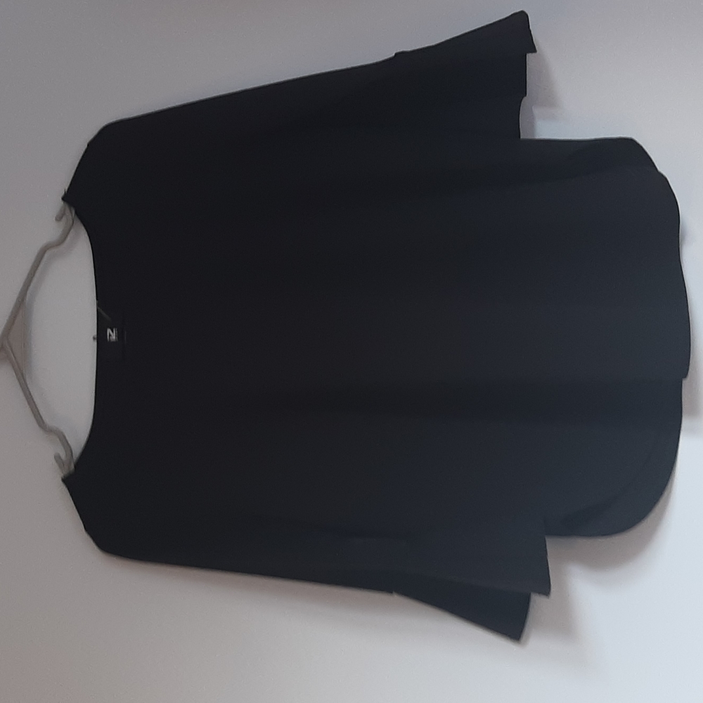 Black Flare Sleeve Top
